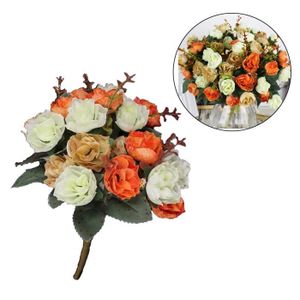 Bouquet De Fleurs Roses Artificielles Réaliste Éternelle