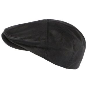 Casquette Plate Homme Cuir PU – Béret Chauffant Hiver, Réglable 56-60 Cm, Style Rétro Élégant