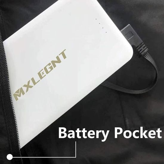 PROSmart Batterie pour Gilets chauffantes, Banque d'alimentation  Rechargeable USB 10000mah pour Gilet Chauffant
