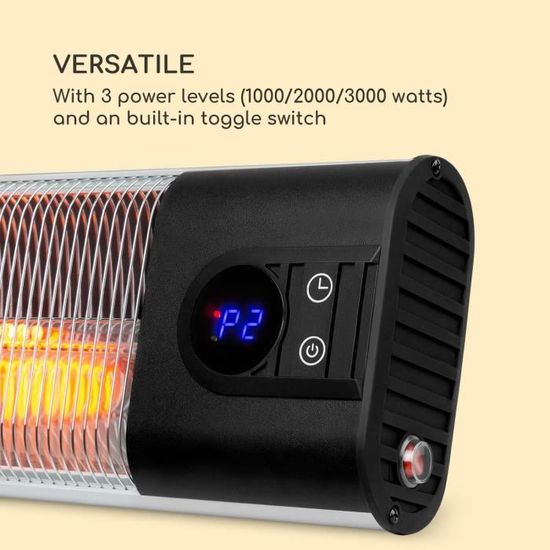 Klarstein Radiateur Infrarouge Mural Intelligent, Chauffage Infrarouge 700W, Panneau Chauffant Infrarouge, APP Mobile, Radiateur Electrique Extra Plat, Salle de Bain, Sans CO2, Faible Conso d'Energie