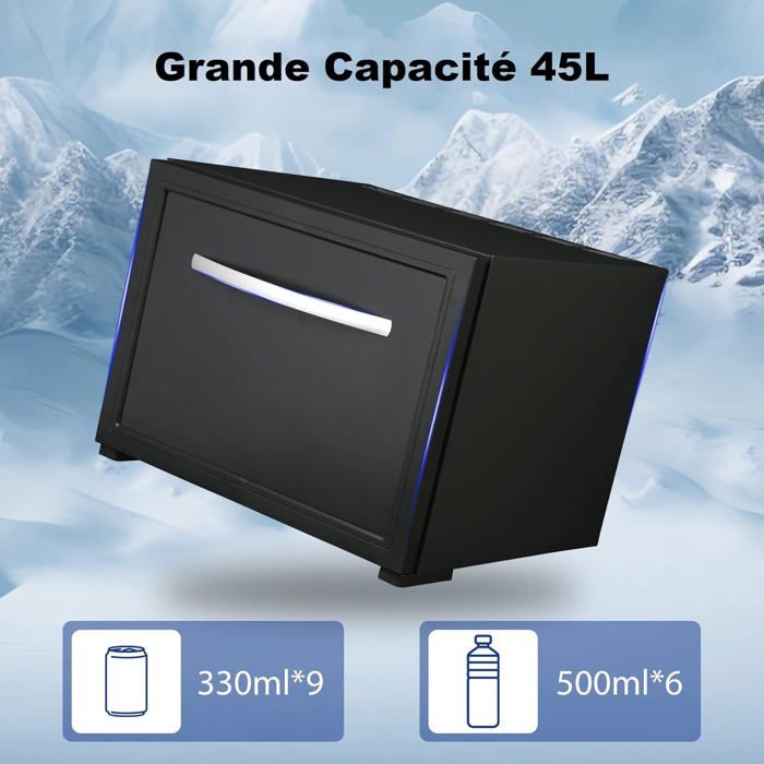 Smad Frigo Camping Gaz-60L-Frigo Trimixte 12V 220V Gaz-Réfrigérateur Silencieux-pour Camping-car, Caravane - Auto
