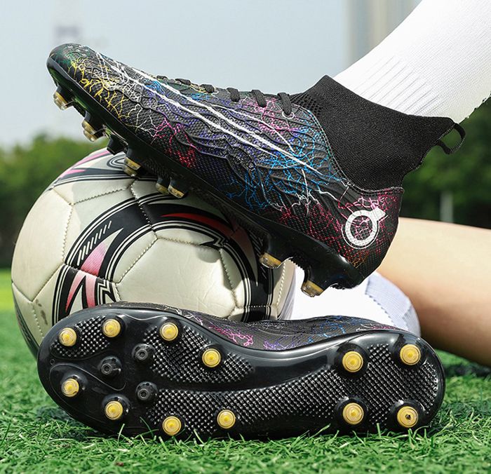 Chaussures De Football Pour Hommes - Modèle Professionnel Montant, Synthétique, Semelle Plate, Unisexe