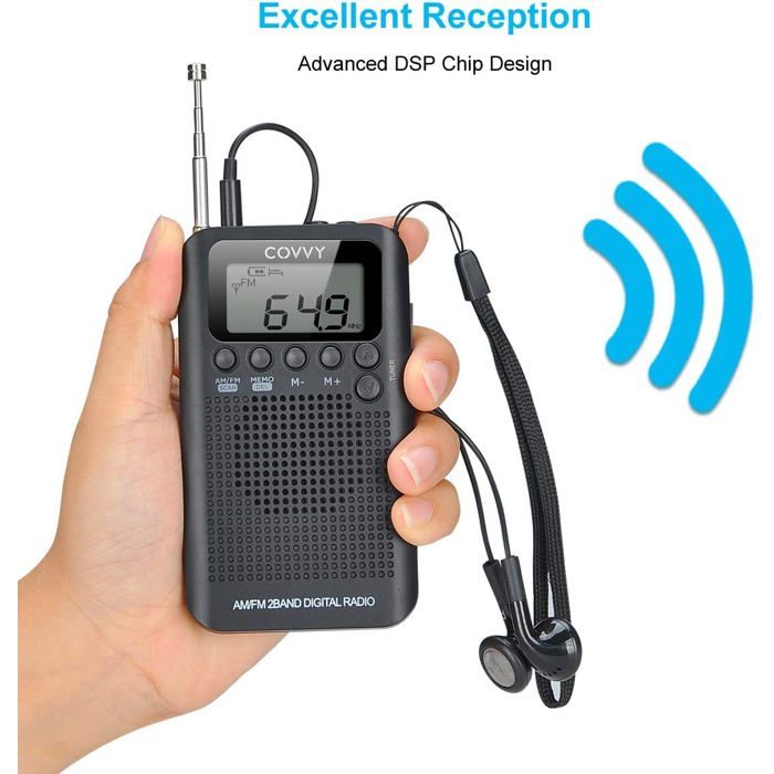 Radio Portable De Survie AM/FM - Recharge Solaire, Manivelle, USB, Batterie 2000mAh, Lampe Torche
