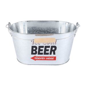 Rare grand SEAU A PAGO glace (Champagne) publicitaire