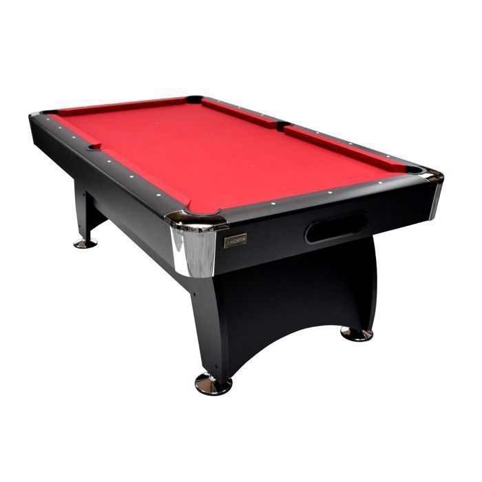 Tissu Billard FUYAO 7ft 8ft 9ft - Feutre Nappe Snooker Avec 6 Bandes Latérales, Vert Rouge Bleu