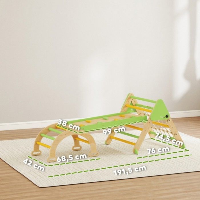 Test complet du triangle d'escalade Montessori COSYLAND : créativité et sécurité au rendez-vous