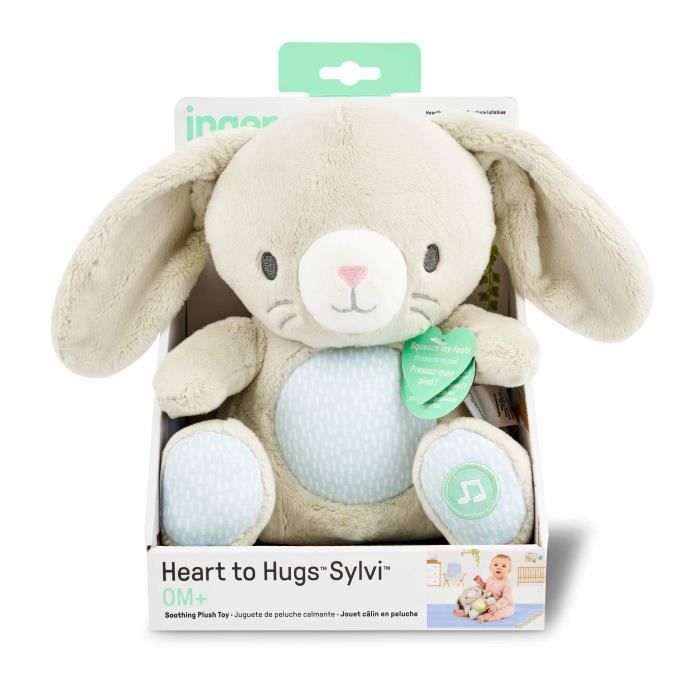 Doudou Couverture Sécurité CREVENT - Lapin Peluche Hochet Pour Nouveau-nés, Ultra Doux