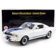 Voiture Miniature de Collection - SHELBY COLLECTIBLES 1/18 - FORD Mustang Shelby GT 350 R - White / Blue - SHELBY168-0