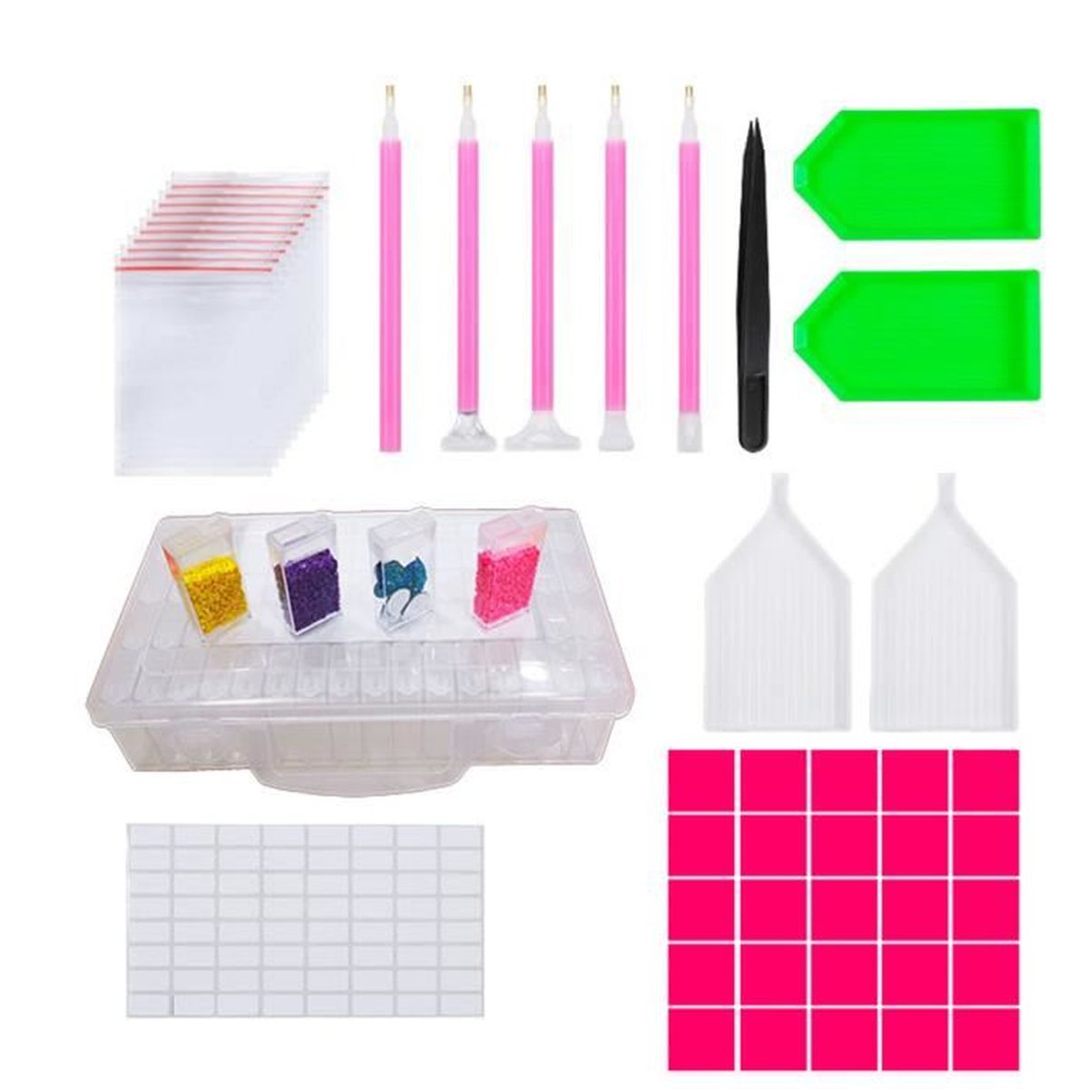 Diamond Painting Pen Kit - 5D Boorpen Met Reservekoppen & Metalen Tips Voor Diamond Painting