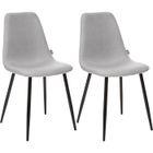 Lot de 2 chaises style scandinave Tyka Atmosphera - Gris