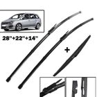 XUKEY Lot de 3 Balais d'essuie-glace avant + arrière Pour Opel Zafira B 2005 2006 2007 2008 2009 2010 2011