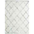 THE DECO FACTORY COTTON BERBERE Tapis de salon - 120 x 170 cm - 100 % coton - Ecru naturel - Motif losange