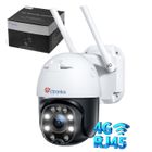 Ctronics 3G/4G LTE Caméra Surveillance Extérieure Carte SIM Vision Nocturne Couleur 25M PTZ Suivi Automatique Détection Humaine
