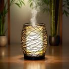 Zen'Arôme Diffuseur Huile Essentielle avec Télécommande Volupsia - Éclairage Led Personnalisable - Verre + Coque en Métal