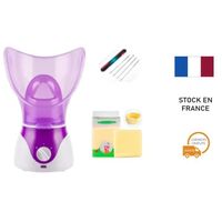 DWO EUROPE™ Nettoyant pour le visage Beauty Face Spa Steaming Device Mist Facial Steamer (set cadeau) Violet
