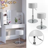 Vicco Tabouret Design, Blanc, 33 x 67 cm pour table de maquillage