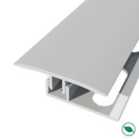 barre de seuil + base joint dilatation aluminium coloris (03) argent Long 90 cm larg 3,5cm Ht 1cm FORESTEA Dimensions : 900 mm x
