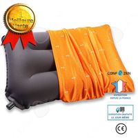 CONFO® Oreillers autogonflants oreillers de camping oreillers de soutien lombaire de voyage oreillers gonflables portables pliables