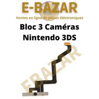 Bloc 3 Caméras EBAZAR compatible Nintendo 3DS - Noir - Garantie 2 ans
