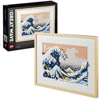 LEGO® ART 31208 Hokusai – La Grande Vague, Décoration Murale Japonaise, Loisir Créatif, Adultes