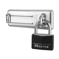 Master Lock 9150704EURDBLK Pack Moraillon 704EURD + Cadenas 9150EURDBLK