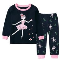 Amzbarley Pyjama à Manches Longues Pour Enfants Danse Filles Vêtements Imprimés Costume Printemps, Automne Et Hiver Trois Saisons