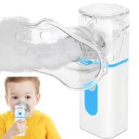 Mxzzand Nébuliseur pour enfants Atomiseur d'Inhalateur Liquide de Médecine Portable Ultrasonique d'Enfants hygiene specifique Bleu