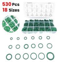 kit d'assortiment de joints toriques Kit d'assortiment d'anneaux en caoutchouc pour joints toriques de 530 pièces