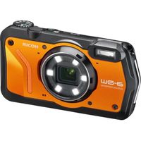 Appareil photo Compact outdoor RICOH WG6 - 20 MP - Vidéo 4K - Étanche - Résistant aux chocs - GPS - Orange