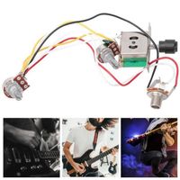 gift-Faisceau de câbles Ensemble de faisceaux de câbles pour guitare électrique 250K 1T1V Potentiomètre Prise de commutateur
