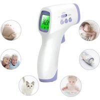 Thermometre Infrarouge Thermometre Medical Sans Contact pour Bébé  Adulte Thermometre Digital Multifonction avec Ecran LCD,QE01637