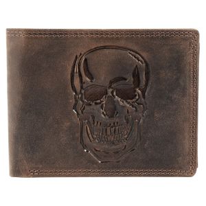 Porte-chéquier Simili Cuir Tête De Mort Multicolore – Style Rockabilly