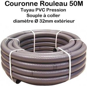 Couronne Rouleau 10M Tuyau PVC Pression Souple à coller Ø 40mm  diamètre Piscine 