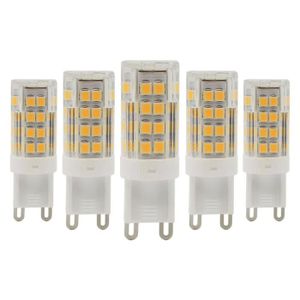 AMPOULE - LED Ampoule LED G9 5W Equivalent 40W Halogène Ampoules Blanc Chaud 3000K 350LM Non-Dimmable AC220-240V (Lot de 5)