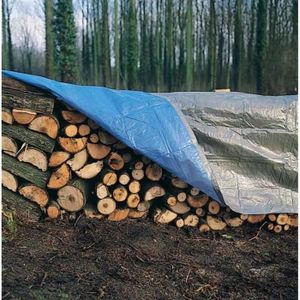 Bâche de 80gr/m2 pour la protection de votre bois de chauffage