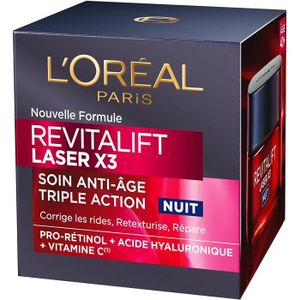 ANTI-ÂGE - ANTI-RIDE Soin De Nuit - L oréal Paris Crème Masque Triple A