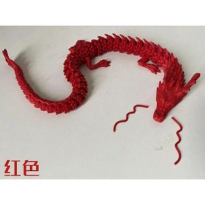FIGURINE - PERSONNAGE Rouge-45cm - Breloque Dragon chinois, Impression 3D, Modèle réservoir de poisson, Paysage peut couler, Soldat