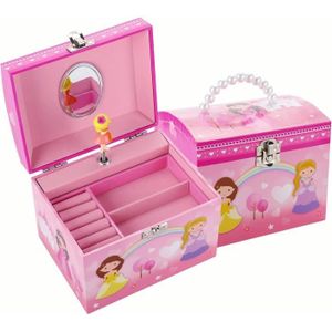 Boîte à bijoux princesse pour petites filles, nouvelle boîte à souvenirs de  bébé personnalisée, boîte à bijoux, cadeau danniversaire de première queue  de fée de petite fille -  France