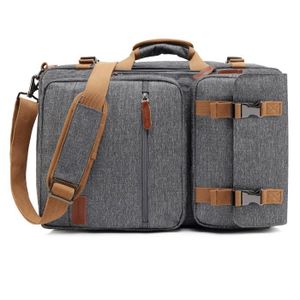 Toile Gris Fonc/é CoolBELL Sac /à Dos Convertible Sacoche dordinateur Portable Malette Sac /à Main Multifonctionnel Sac /à Dos de Voyage Ajustement aux Ordinateurs Portables 17.3 Pouces