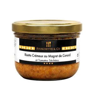 PLAT CUISINÉ VIANDE Risotto Crémeux au Magret de Canard Tomates Séchée