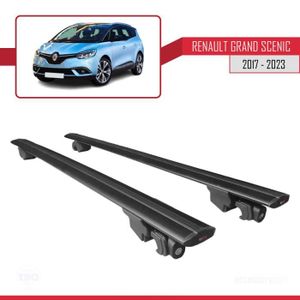 Barres de toit Profilées Aluminium Noir pour Renault Scenic 4 / Grand Scenic  4 - 5 portes - dès 2017
