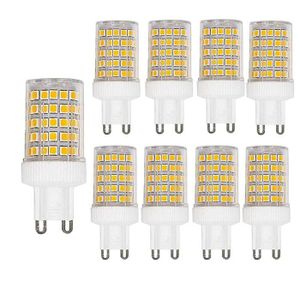 AMPOULE - LED Lot de 8 Ampoules LED G9 10W - Blanc chaud 3000K -