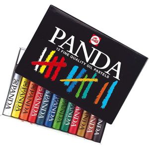 PASTELS - CRAIE D'ART Boîte de 12 pastels gras PANDA 30