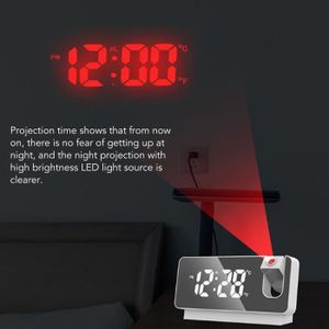 RÉVEIL SANS RADIO ETO- Réveil projecteur affichage heure date tempér