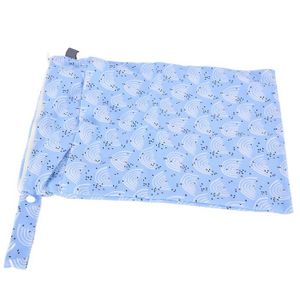 COUCHE LAVABLE Sac sec humide imperméable DRFEIFY - Couche-culotte en tissu - Réutilisable et lavable - Bleu - 30 x 40 cm