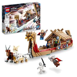 MAQUETTE DE BATEAU LEGO® 76208 Marvel Le Drakkar de Thor, Jouet à Construire de Bateau avec Minifigurines Avengers et Stormbreaker, dès 8 ans