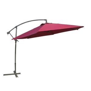 PARASOL LEX parasol Ø 3m avec manivelle, rouge