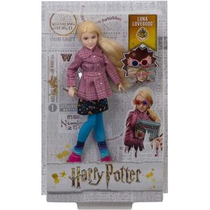 POUPÉE Poupée Mannequin Harry Potter Luna Lovegood - MATTEL - 11 points d'articulations - Baguette de sorcier incluse