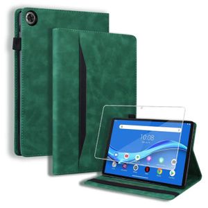 Housse Protège-tablette Lenovo Tab M10 Plus (3e Gén) - Étui Cuir PU Style Portefeuille Avec Support Intégré - Rouge Rétro - Fonction Veille/réveil Automatique - 8