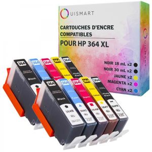 PACK CARTOUCHES Ouismart® 10 Pack Cartouches Compatible HP 364 364